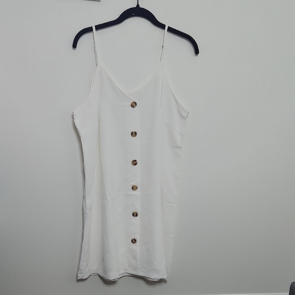 White Button-Down Women's Top